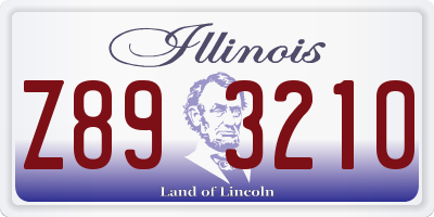 IL license plate Z893210