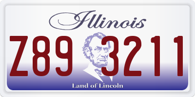 IL license plate Z893211