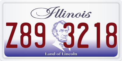IL license plate Z893218