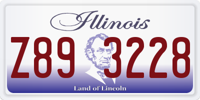 IL license plate Z893228