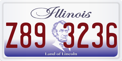 IL license plate Z893236