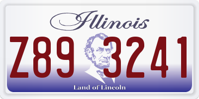 IL license plate Z893241
