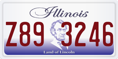 IL license plate Z893246