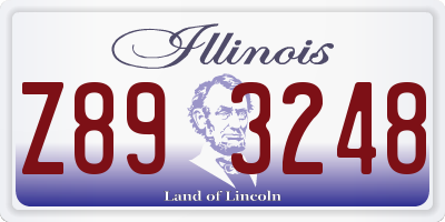 IL license plate Z893248