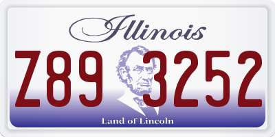 IL license plate Z893252
