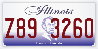IL license plate Z893260