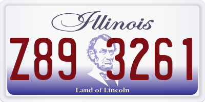 IL license plate Z893261