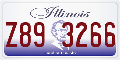 IL license plate Z893266