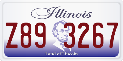 IL license plate Z893267
