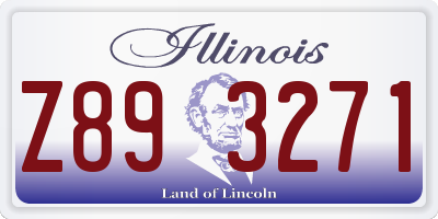 IL license plate Z893271