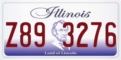 IL license plate Z893276