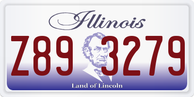 IL license plate Z893279