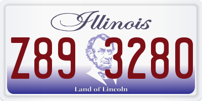 IL license plate Z893280
