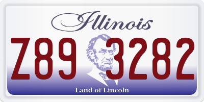 IL license plate Z893282