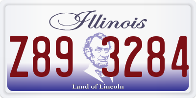 IL license plate Z893284