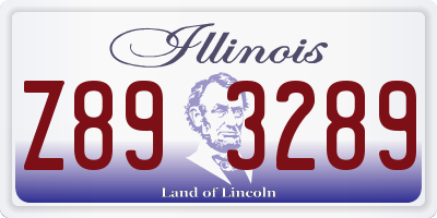IL license plate Z893289