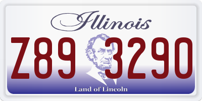 IL license plate Z893290
