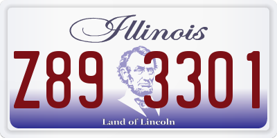IL license plate Z893301
