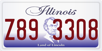 IL license plate Z893308