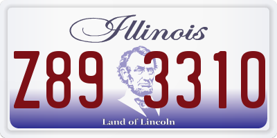 IL license plate Z893310