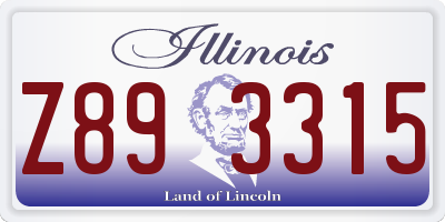 IL license plate Z893315
