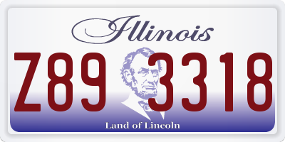 IL license plate Z893318