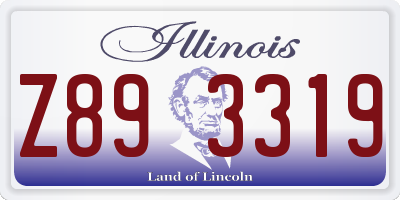 IL license plate Z893319