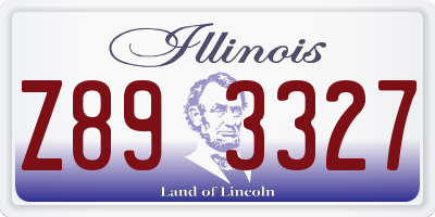 IL license plate Z893327
