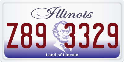 IL license plate Z893329