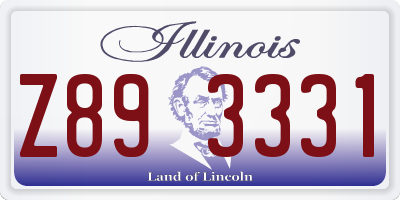 IL license plate Z893331