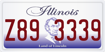 IL license plate Z893339