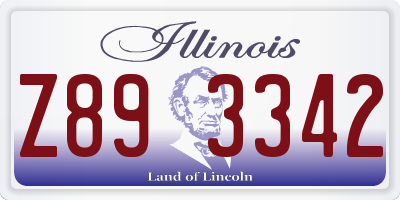 IL license plate Z893342
