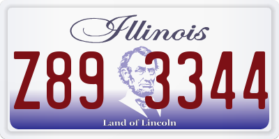 IL license plate Z893344
