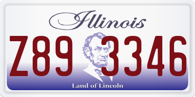 IL license plate Z893346