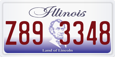 IL license plate Z893348
