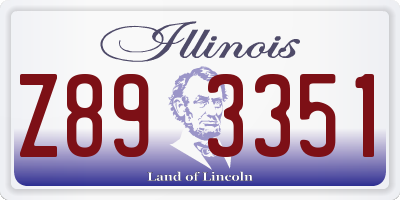 IL license plate Z893351
