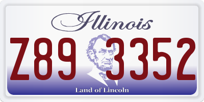 IL license plate Z893352
