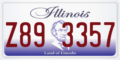 IL license plate Z893357