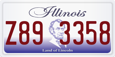 IL license plate Z893358