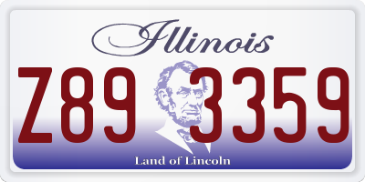 IL license plate Z893359