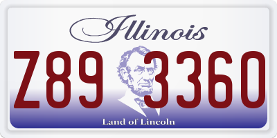 IL license plate Z893360