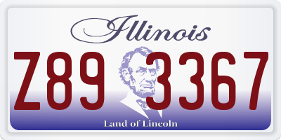 IL license plate Z893367
