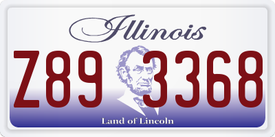 IL license plate Z893368