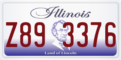 IL license plate Z893376