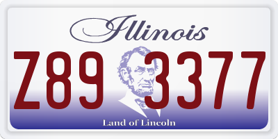 IL license plate Z893377
