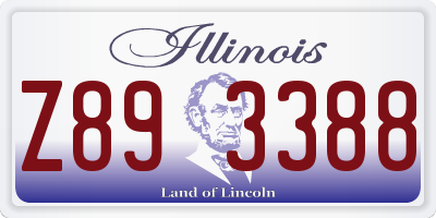 IL license plate Z893388