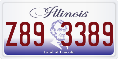 IL license plate Z893389