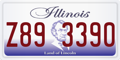 IL license plate Z893390