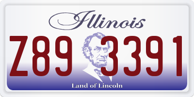 IL license plate Z893391
