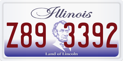 IL license plate Z893392